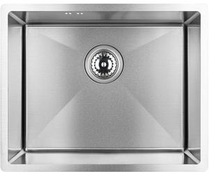 Laveo Marmara évier en acier inoxydable avec siphon 54x44 cm SAM010P
