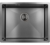 Laveo Marmara évier en acier inoxydable avec siphon 54x44 cm SAM510P