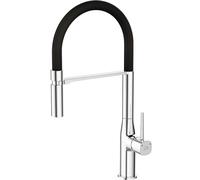 Laveo Pola mitigeur de cuisine sur pied chrome-noir BAP778D