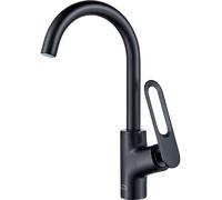 Laveo Tierra mitigeur de cuisine sur pied noir BAJ768D