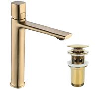 Laveo Tores Steh-Waschtischarmatur, Einhebelmischer, champagner Gold