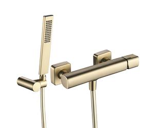 Laveo Tores Wandbrausearmatur champagner Gold