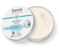 Lavera Basis Sensitiv Crème de soin pour la peau 150 ml Soin intensif au beurre de karité bio & à l'huile d'amande, végétalien, substances végétales bio, cosmétique naturel, soin pour le corps