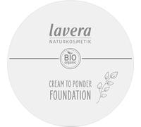 lavera Cream to Powder Foundation -Tanned 02- nude - Organic Almond Oil & Vitamin E - Vegan - Moisturizing - Intensive Coverage (1 X 10,5g)