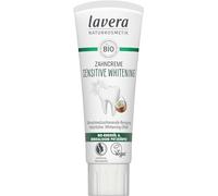 lavera Dentifrice blanchissant sensible - 5 fois - Blanchiment naturel - Doux pour l'émail des dents - Corps en cellulose de bambou et fluorure de sodium - Végétalien - 75 ml