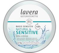 lavera Deo Creme NATURAL & SENSITIV - 0% sels d' aluminium - vegan - 48h - cosmétiques naturels certifiés - d’aloe vera bio et de minéraux naturelss - formule sans alcool - 50ml