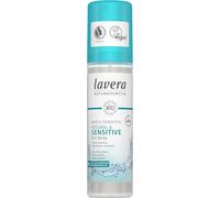Lavera Deo Spray Basis Sensitiv - Natural & Sensitive - 0% sels d' aluminium - vegan - Protection déodorante fiable 48h - cosmétiques naturels - base d’aloe vera bio et de minéraux naturels - 75 ml