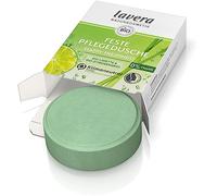 lavera Happy Freshness Douche de soin solide - au citron vert bio et à la citronnelle bio - nettoie la peau en douceur sans la dessécher - 3 fois plus économique que le gel douche liquide - Cosmétique