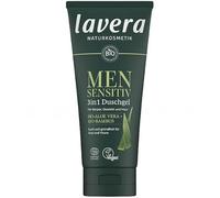 lavera Men Sensitiv Gel douche 3 en 1 - rafraîchissant et revigorant - Pour peaux sensibles - Bambou bio et aloe vera bio - Végétalien - Cosmétique naturel - 200 ml