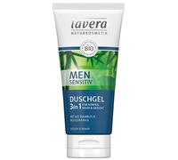 lavera Men Sensitiv Gel douche 3en1 pour le corps, les cheveux et le visage - Douche de soin homme vegan 200 ml ; 107060