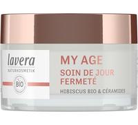 lavera MY AGE Soin de jour Fermeté - Crème de jour contre la pigmentation - pour peaux matures - donne tonus & élasticité - vegan - Naturkosmetik - 50 ml