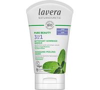 lavera PURE BEAUTY 3in1 Cleansing Peeling Mask - menthe bio & acide salicylique naturel - nettoie les pores - combat les impuretés - matifie - vegan - bio (1 x 125 ml)