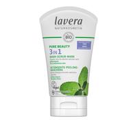 Lavera Pure Beauty 3in1 Wash Scrub Mask with Organic Mint and Natural Salicylic Acid 125ml