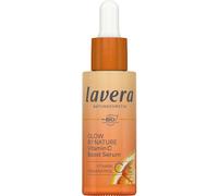 lavera Glow By Nature - Sérum vitamine C Boost - Hydration intense - Rafraîchit et adoucit - Adoucit les taches pigmentaires et les boutons - Q10 - Végétalien - Cosmétique naturel - 30 ml