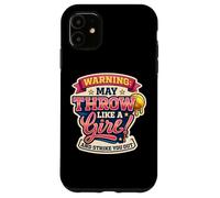 L'avertissement de Softball Peut Passer comme Une Fille et Vous Frapper Coque pour iPhone 11