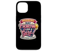 L'avertissement de Softball Peut Passer comme Une Fille et Vous Frapper Coque pour iPhone 13