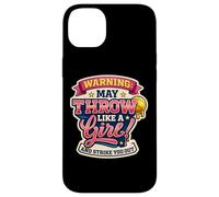 L'avertissement de Softball Peut Passer comme Une Fille et Vous Frapper Coque pour iPhone 14 Plus