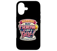 L'avertissement de Softball Peut Passer comme Une Fille et Vous Frapper Coque pour iPhone 17