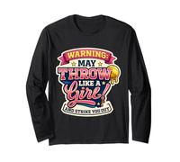 L'avertissement de Softball Peut Passer comme Une Fille et Vous Frapper Manche Longue