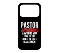 L'avertissement du Pasteur Pourrait être utilisé dans Un Sermon chrétien Blague Coque pour iPhone 17 Pro