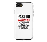 L'avertissement du Pasteur Pourrait être utilisé dans Un Sermon chrétien Blague Coque pour iPhone SE (2020) / 7/8