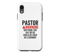 L'avertissement du Pasteur Pourrait être utilisé dans Un Sermon chrétien Blague Coque pour iPhone XR