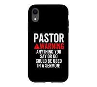 L'avertissement du Pasteur Pourrait être utilisé dans Un Sermon chrétien Blague Coque pour iPhone XR
