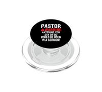 L'avertissement du Pasteur Pourrait être utilisé dans Un Sermon chrétien Blague PopSockets PopGrip pour MagSafe