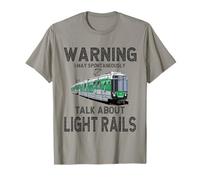 L'avertissement peut parler spontanément du tramway sur rail léger T-Shirt