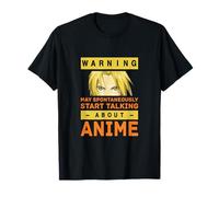 L'avertissement Peut spontanément Commencer à Parler d'anime T-Shirt