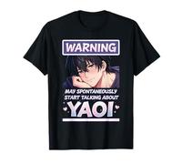 L'avertissement Peut spontanément Commencer à Parler de Yaoi T-Shirt