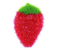 Lavette à vaisselle Forme de fraise Absorbante Lavette à vaisselle Forme de fruit Lavage de vaisselle Lavage de vaisselle Vaisselle Tissu pour cuisine, Rose rouge Très pratique et populaireCharmant et