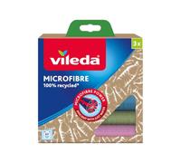 Vileda Lavette microfibre 100% recyclée – Lot de 3