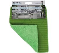 Lavette - TISSAGES DE BEAULIEU - Bambou bi-face - 25x20cm - Vert