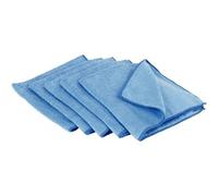 Lavette tissée microfibre 40 x 40 cm 250 grs par m2 bleue Sachet de 10