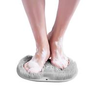 Laveur de Pieds de Douche,Brosse à Récurer pour Massage des Pieds de Douche avec Antidérapant et Poils Forts Doux pour Soins des Pieds Propre et en Profondeur Améliore la Circulation Exfoliation