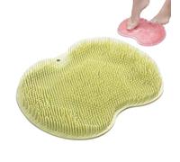 Laveur De Pieds De Douche, Massage Bain De Pied, Bassine Pied, Brosse Pieds Douche Tapis, Masseur Pied, Pediluve Piscine, Silicone Shower Foot Brush Pad, Avec Antidérapant Et Poils Forts Dou (Vert)