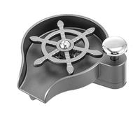 Laveur de verre pour évier, en verre, avec fixations en acier inoxydable, lavage automatique de tasses, haute pression, kit de nettoyage rapide pour biberons, carafe en métal, accessoires de vaisselle