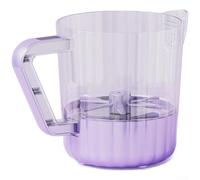 Laveuse à riz électrique et batteur à œufs automatique, mélangeur de poudre portable avec 3 vitesses, outil de cuisine rechargeable avec passoire alimentaire portable, batterie (violet)