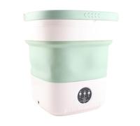 Laveuse à Seau Pliable, Facile à Installer 100-240V Machine à Laver Pliable Fonctionnement Automatique pour le Ménage (Prise UE)