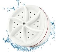 Laveuse à turbine à ultrasons,Machine de lavage à turbine | Machine à laver à turbine avec ventouses - Machine à laver pour dortoir, nettoyage en profondeur, silencieux, pour serviettes, Fruits et cha