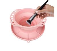 Laveuse anti-déversement avec support de palette, tasse de nettoyage pour pinceaux - Outil de peinture à l'huile pour artistes, , adultes, adolescents omicile, studio de voyage, kit