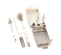 Laveuse compacte et pliable contenant un nettoyeur de paille et un récipient de rangement, parfait pour les voyages de nouveaux parents