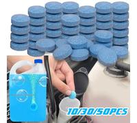 Laveuse de pare-brise de voiture toutes saisons, comprimés de nettoyage concentrés solides pour salle de voiture, fenêtre de cuisine, tablette de nettoyage de toilettes 10 pièces