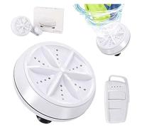 Laveuse de poche pour évier, lave-poche, machine à laver portable, mini turbine alimentée par USB et lave-vaisselle, pour voyage, maison (4 niveaux réglables)
