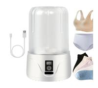 Laveuse De Sous-vêtements - 21 X 13 Cm, 1 000 Ml, 2 000 MAh, Machine À Laver Portable, Modes De Nettoyage Réglables | Appartements Camping Accessoires De Voyage Voyages D'affaires Séjours À L'hôtel Do