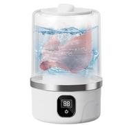 Laveuse de sous-vêtements, mini machine de nettoyage portable, appareil de nettoyage de vêtements rechargeable, nettoie les serviettes, les sous-vêtements, les chaussettes, convient pour les vo white