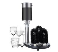 Laveuse électrique à 5 brosses, 600 à 800 tasses/heure, s'adapte à la plupart des éviers, stable et à faible bruit, robuste, pour hôtels, bars, restaurants