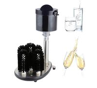 Laveuse électrique commerciale pour verre, machine de nettoyage de tasse d'évier de bar avec 5 brosses, brosse automatique en acier inoxydable pour restaurants, hôtels, pubs, cafés