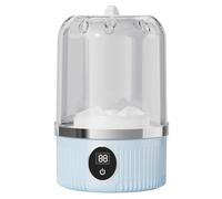 Laveuse miniature rechargeable avec batterie 3000mAh, Blue | Underwear Socks Small Garments Washing Machine Handheld Washer for Underwear and Socks